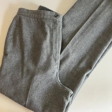 Vintage Pan-Her 70s Vintage Grey High Rise Wool Trouser Pant XS 