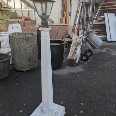 Antique Cast Iron Light Post 14 x 14 x 65