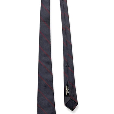Vintage 1950s/1960s BROOKS BROTHERS Makers Silk Necktie ~ Repp Stripe ~ Preppy ~ Ivy Style ~ Trad ~ Tie 