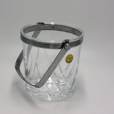 vintage J G Durand crystal ice bucket made in France 