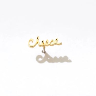 Larissa Loden - Cheese Single Stud Earring - Gold