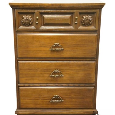 BASSETT FURNITURE Sabinas Oak Collection Tuscan Neoclassical Mediterranean 32" Chest of Drawers 120-87 