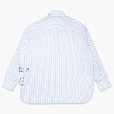 MM6 Maison Margiela Logo Print Shirt - Blue/White