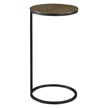 Brunei Accent Table in Gold/Black