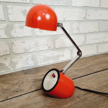 Retro Master Industries Co. Orange Small Task Table Lamp Light Model HIL-18 