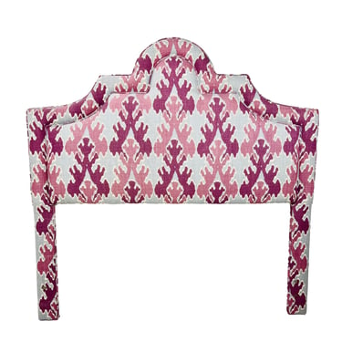 #1452 Queen Headboard Upholstered in Magenta Kelly Wearstler Fabric