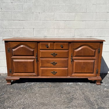 Antique Wood Cabinet Sideboard Buffet Wood Console Sprague Carleton Table Storage Traditional Mission Arts Crafts Media CUSTOM PAINT AVAIL 