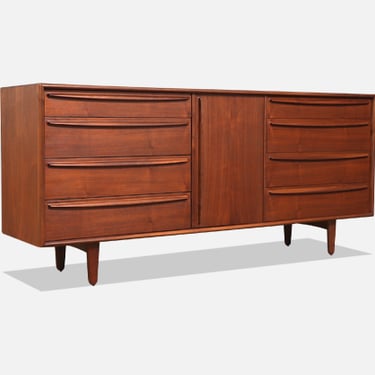 Svend A. Larsen Walnut Dresser for Falster M\u00f8belfabrik