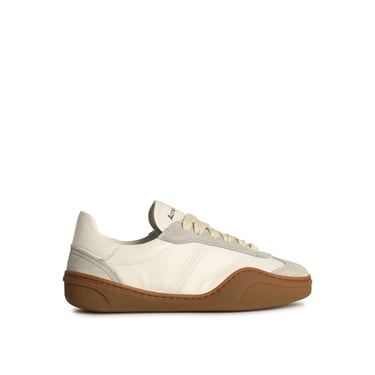 Acne Studios 'Bars' White Leather Sneakers Woman