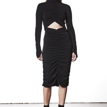 Cut-Out Detail Midi Dress