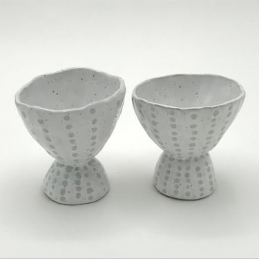 Dotted Line Goblet Pair