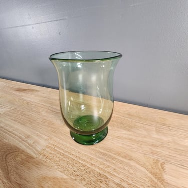 Green Glass Vase 