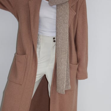 Beautiful Vintage Camel Tailored Wool Long Coat