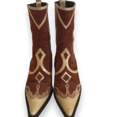 Louis Vuitton, Shoes, New Louis Vuitton Leather Fireball Western Boots  Size 38