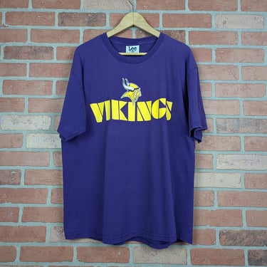 Vintage 90s Double Sided NFL Minnesota Vikings Randy Moss ORIGINAL Sports Tee - Extra Large 