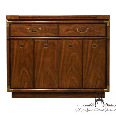 DREXEL HERITAGE Accolade Collection Italian Campaign Style 59" Flip-Top Server Buffet 