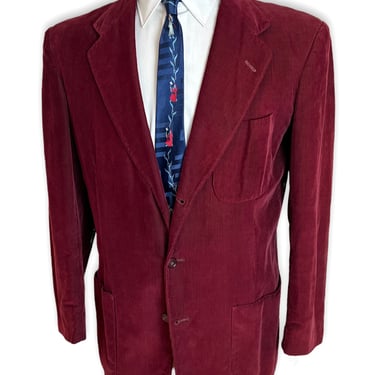 Vintage 1950s MCGREGOR Corduroy Sport Coat ~ size 40 R ~ jacket / blazer ~ Preppy / Ivy League / Trad ~ 