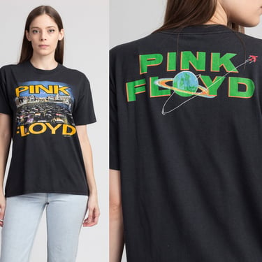 Vintage Pink Floyd 1988 Tour T Shirt - Men's Medium, Women's Large | Rare 80s Momentary Lapse Of Reason Black Graphic Music Tee 