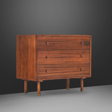 Rare Mid Century Modern Three-Drawer Mahogany Dresser by Harvey Probber, USA, c. 1960's 