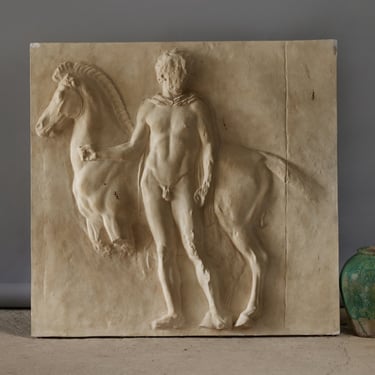 Large Copy of Plaster Panel from the Parthenon from The Louvre