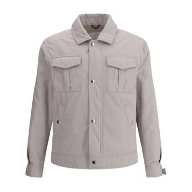 Brunello Cucinelli Men Waterproof Shirt Jacket