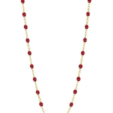 16.5&quot; Classic Gigi Necklace - Cherry + Yellow Gold