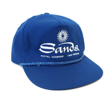 vintage Sands hat / Las Vegas hat / 1980s Sands Las Vegas Casino strapback hat golf cap 