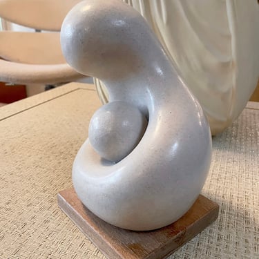Mother and Child abstract sculpture, Walter Hannula, 1960s 