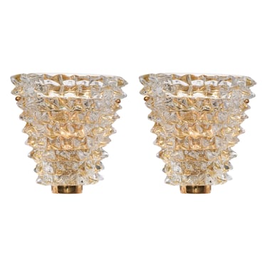 Murano Glass Rostrate Sconces