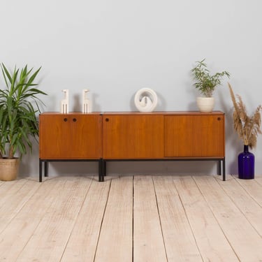 Set of 2 teak credenzas by Aksel Kjersgaard Danish sideboard, 1960s 
