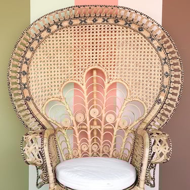 Natural Rattan "Tribal" Peacock Chair
