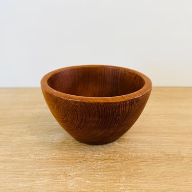 Vintage Mid Century Modern Kalmar Teak Wood Small Bowl 