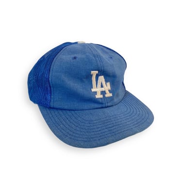 vintage Dodgers hat / Los Angeles Dodgers / 1990s Los Angeles Dodgers green bottom mesh trucker snapback hat cap 