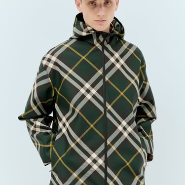 Burberry Men Hooded Check Jacket