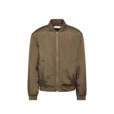 Saint Laurent Twill Teddy Bomber Jacket Men