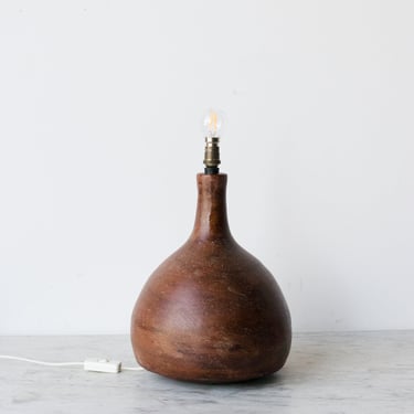 Stoneware Bulb Lamp