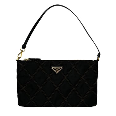 Prada Black Quilted Shoulder Bag