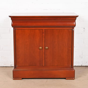 Grange French Louis Philippe Cherry Wood Bedside Chest