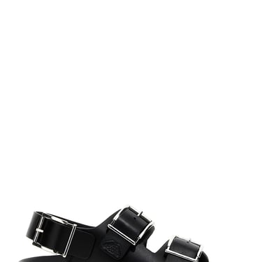 Alexander Mcqueen Men Buckle Leather Sandals