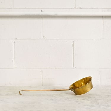 vintage french brass milk ladle