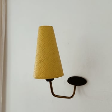 Pair of French Yellow Sconces