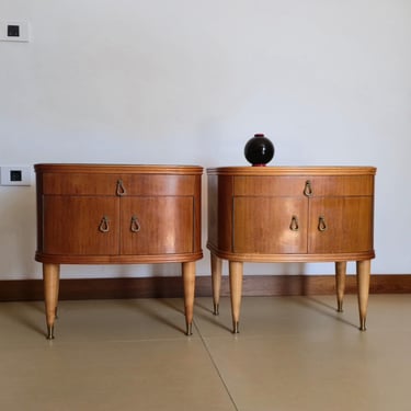 Mid Century 1 of 2 Nightstands / Italy / 50s 