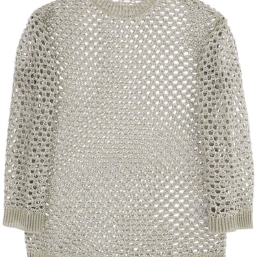 Valentino Garavani "Mesh Knit Pullover With Sequins Embell Women