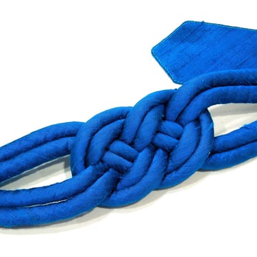Deadstock VINTAGE: 1980's - Zodiac India Silk Knot Belt - Celtic Knot - Stripe Belt - Fabric Belt - Unused - SKU Tub-700-00009089 