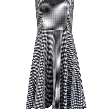 Kate Spade - Black & White Checkered Sleeveless Dress Sz M