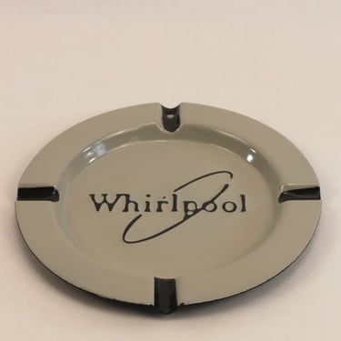 Vintage Whirlpool Advertising Promo Ashtray Enamel on Metal 