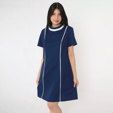 大特価 pop Paisley Blue Dress Midi Shift Retro Sleeveless Dress Mod 60s 洋書