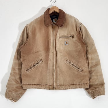 Vintage 1990s Carhartt Tan Detroit Jacket Sz. L