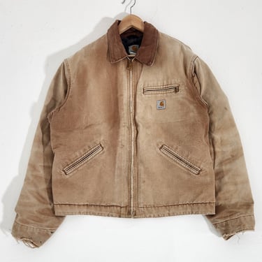 Vintage 1990s Carhartt Tan Detroit Jacket Sz. L | Throwbacks Vintage 1990s Carhartt Tan Detroit Jacket Sz. L | Throwbacks