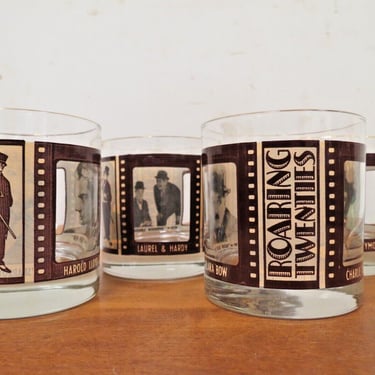 4 Roaring Twenties Cocktail Glasses - Classic Movies And Stars 